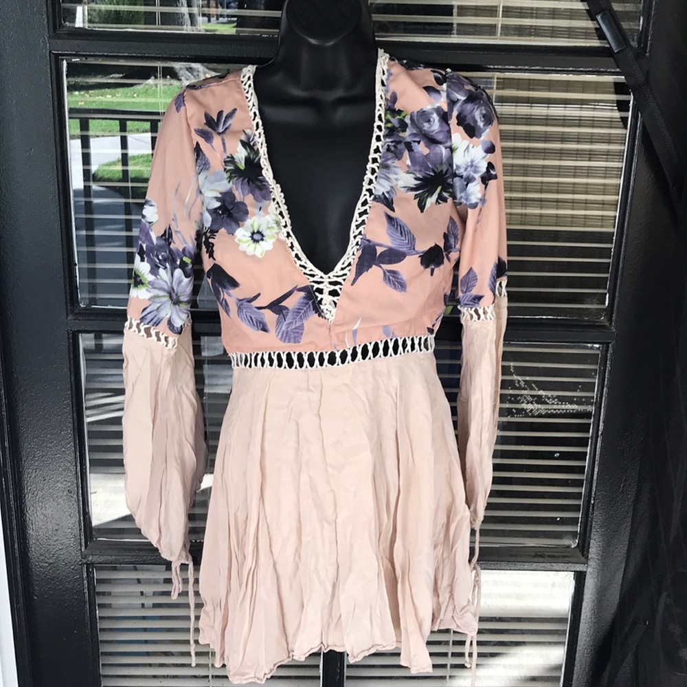 Raised by Wild Floral Print Romper